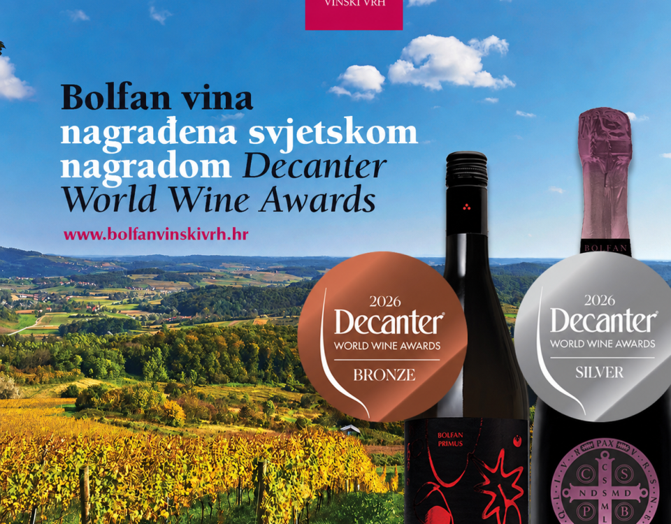 Decanter 2026 – dvostruki uspjeh za eko vina s Bolfan Vinskog Vrha!